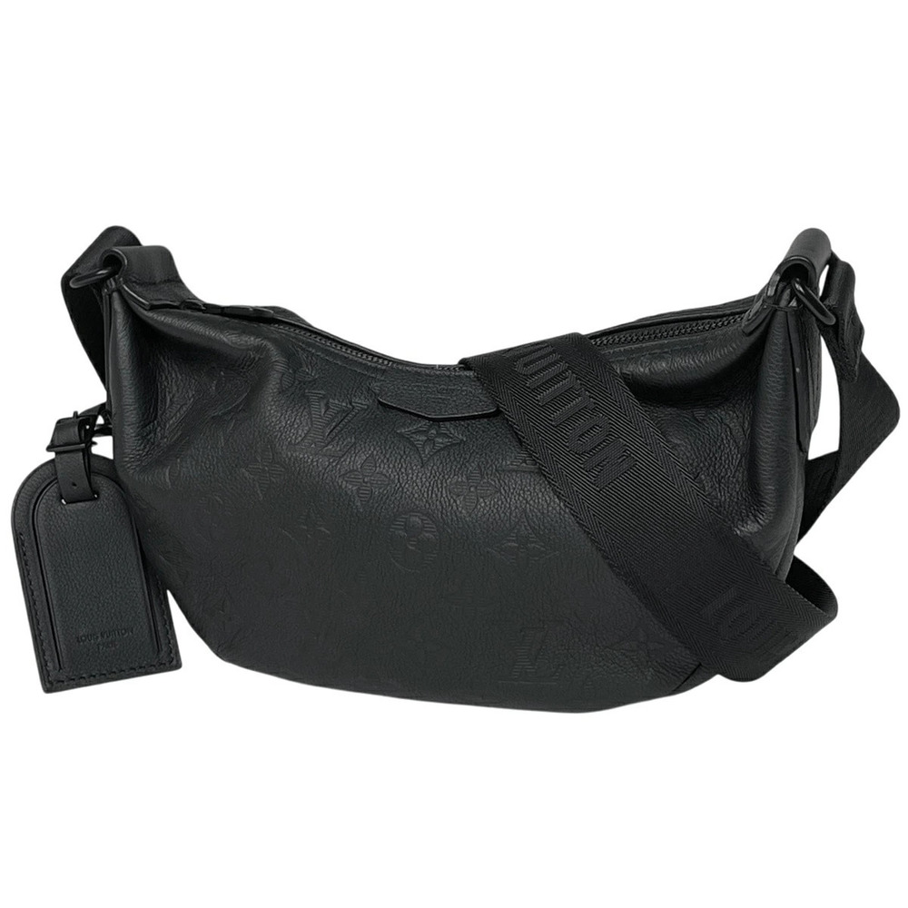 Louis Vuitton Hammock Bag Shoulder Monogram Shadow Black Body Leather Noir Black